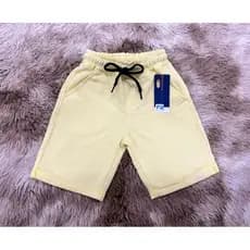 Bermuda de moletinho masculino infantil AMARELO do 4 ao 16