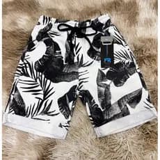 Bermuda de moletinho masculino infantil FLORAL do 4 ao 16