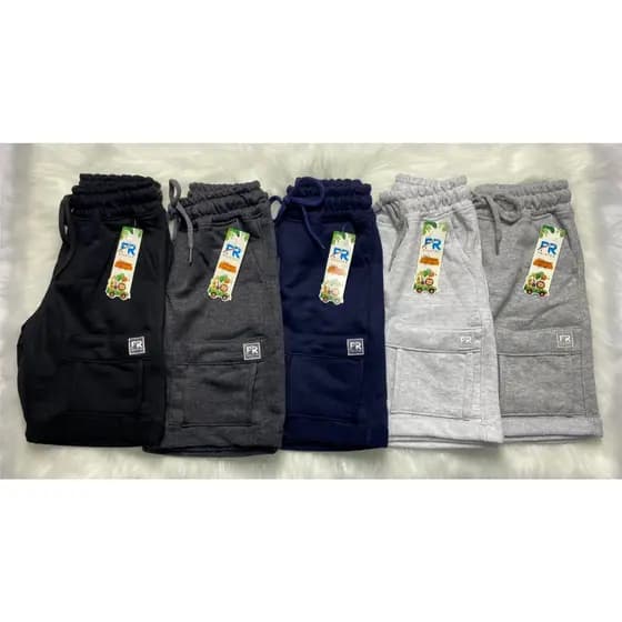 Bermuda Infantil Masculino Moletinho bolso perna - Confortável e Estiloso
