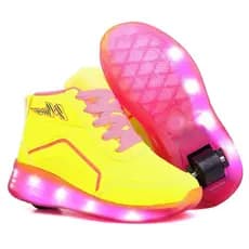 Botinha infantil de Rodinha com Led, Tênis Patins Luz Que Pisca, Confortável, Unissex,  dias das crianças, macio