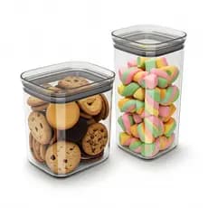 Kit 2 Potes Organizadores Herméticos Block 1,5L