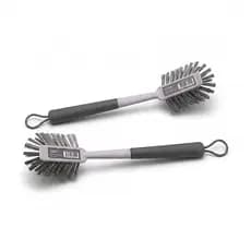 Kit 2 Escovas de Limpeza Multiuso Cozinha Lavanderia Banheiro Flow Bege OU