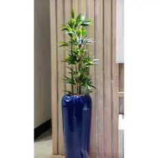 Planta bambu artificial 1mt altura 5 galhos o vaso não acompanha