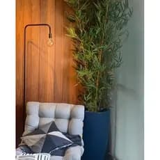 Planta bambu artificial 4 galhos 1mt sem o vaso