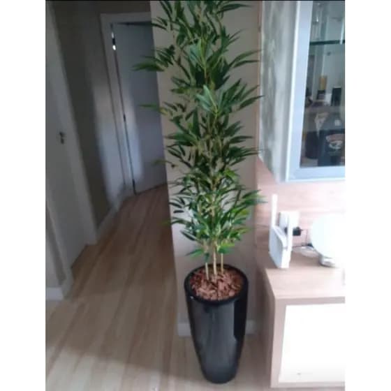 planta bambu artificial 4 haste 1 mt /o vaso não acompanha.