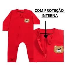 Macacão Romper Algodão Manga Longa Menino Ou Menina Roupa de Bebê