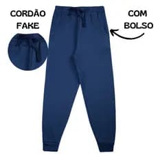 Calça de Bebê Infantil moletom Uniforme Roupa Infantil Menino ou Menina 2 AO 14