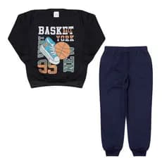 Conjunto Moletom Infantil Menino roupa infantil Roupa de frio 4 AO 14