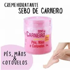 Creme Sebo de Carneiro Com Uréia p/ rachaduras e ressecamento da pele 200g