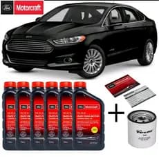 Kit Revisão Fusion 5w30 FORD Motorcraft +Filtro de Óleo + Etiqueta Revisão Original Ford 2.0 2.5