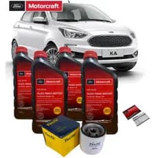 Kit Revisão Ford Ka 1.0 1.5 5w20 FORD Motorcraft 100% Sintético Original+Filtro Óleo TECFIL+Etiqueta