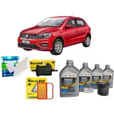 Kit Troca de Óleo e Filtros 5w40 Sintético Volkswagen Gol 1.0 3cc 2016 em Diante