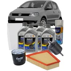 Kit Troca de Óleo e Filtros 5w40 Sintético Volkswagen Fox 1.6 8V EA111 2010 A 2018