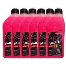 Kit 6 Aditivo Radiador Paraflu Orgânico Rosa Long Life Pronto Uso 103004