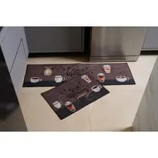Kit Passadeira de Cozinha 2 Peças ☕ Antiderrapante | Fácil de Lavar + 8 Estampas