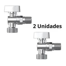 Kit 2 Torneira Registro Maquina Lavar Roupa ou Jardim 1/2x3/4