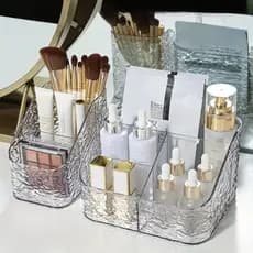 Porta Maquiagem Organizador Multiuso De Acrílico Batom Cosméticos Transparente