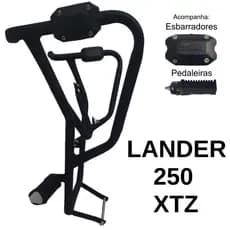 Protetor Para LANDER 250 XTZ de 2019 até 2024 Carenagem Tanque Motor Mata Cachorro
