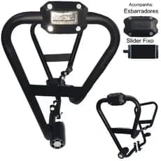Protetor Para FAN 160 e TITAN 160 Carenagem Tanque Motor Mata Cachorro Slider Fixo