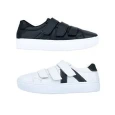 Kit De 2 Tênis Feminino com Fechamento Velcro Calce Fácil