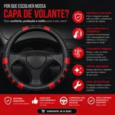 Capa de Volante com Massageador Universal Todas as Cores e Modelos