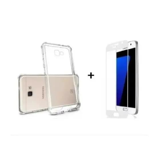 kit 2x1 Película Vidro Temperad 3D Full + capa transparente Para Samsung M34 M35 M51 M52 M53 M54 M55