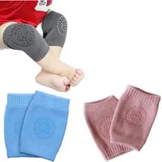 Joelheira Bebê Engatinhar Antiderrapante Protetor Infantil Criança Proteção joelho macia Buba 100% Algodão
