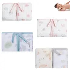 Kit 02 Panos de Boca Soft Bebê C/ Prendedor de ChupetaTecido Macio Fralda 100% algodão 40cmx40cm