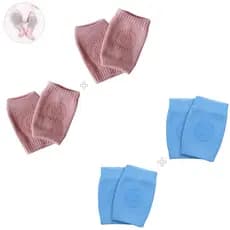 2 Kit's Joelheira Bebê 2 Pares Engantinhar Antiderrapante protetor para o joelho infantil Buba Macia