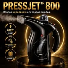 Steamer Portátil Preta Vaporizador de Roupas 800W 127V - Tira Amassados, Moderno e Pratico