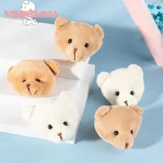 10PCS Ursinho De Pelúcia De Desenho Animado Pingente De Bolsa De Brinquedo/ursinhos carinhosos Cabeça de urso de pelúcia
