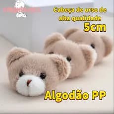 10PCS KidsNewbea 5cm Pequeno Ursinho De Pelúcia Cabeça de Urso/Ursinhos Chaveiro Boneca De Pano