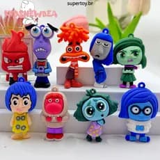 10PCS INSIDE OUT 2 KidsNewbea Doll Figure Disney Tristeza Ansiedade An