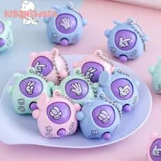 KidsNewbea 5/10/20PCS adivinhar o ovo chaveiro pingente criativo novidade pedra tesoura pano crianças brinquedo presente
