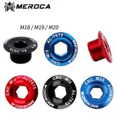 MEROCA MTB Liga De Alumínio CNC Parafuso Mountain Bike Manivela Capa Parafusos M18/M19/M20 Para SHIMANO