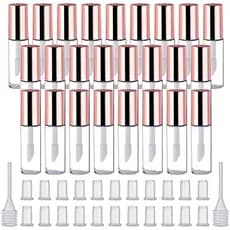 Kit 30/50/100 Mini Frasco de Gloss Batom Retoque Refil Embalagem Tubete Cosmético Viagem Brilho Labial