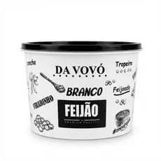 Pote Para Feijão Branco 2 Litros Tampa Plástico Resistente Livre De BPA Ideal Para Armazenar Grãos