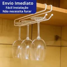 Porta Taças Prático para Organizar Armário de Cozinha