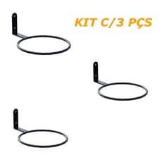 Suporte de Parede para Vaso Auto Irrigável - Kit com 3 Peças