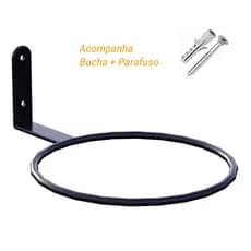 Suporte de Parede para Vasos Auto Irrigáveis com Anel de 16cm e Parafuso
