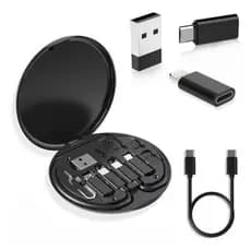 Kit Adaptadores Carrega Rápido Compatível iPhone Otg 60w (Celular)