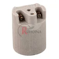 KIT10 BASE/RECEPTACULO DE PORCELANA LISO E27 4A/250V ROHDINA
