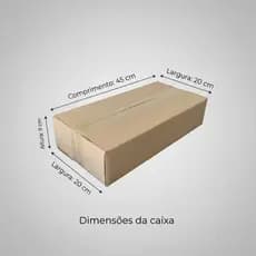 Kit 10 Caixas De Papelão Para Embalagem Correios 45x20x09 Cm