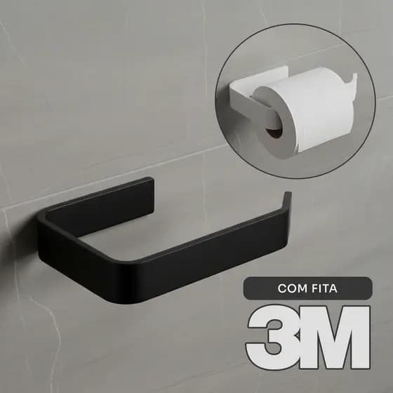 Suporte para Papel higienico Sofisticado sem Necessidade de furar parede