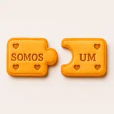 Kit 2 Cortadores de Biscoito Molde Dia dos namorados Marcador Carimbo Cookie Massa Biscuit