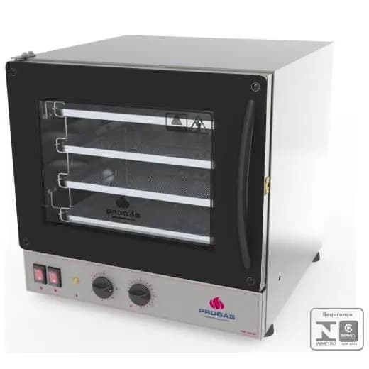 Forno Turbo Eletrico Progás Prp-004 G2 4 Assad Fast Oven Preto 220v