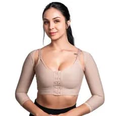 Modelador com mangas para pós-lipoaspiração