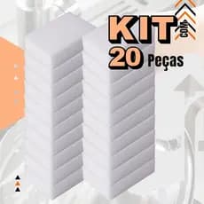 Esponjas Mágica Branca Kit 10/20 Tira Manchas Riscos Multiuso