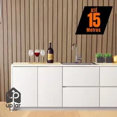 Papel de Parede PREMIUM Madeira Ripado Sombreado 5 METROS x 45CM Adesivo Autocolante para Sala, Quarto