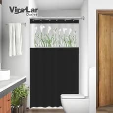 Cortina de Banheiro PVC Premium Estampada – Prática, Antimofo e Fácil Limpeza